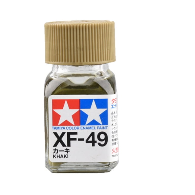 Tamiya XF-49 Peinture Émaillée Kaki Plate 10 ml pour Modèles Réduits Miniatures