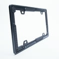 thumbnail image 6 of Auto Drive Aluminum Carbon Fiber Tactical Metal License Plate Frame, Black, 6 of 10