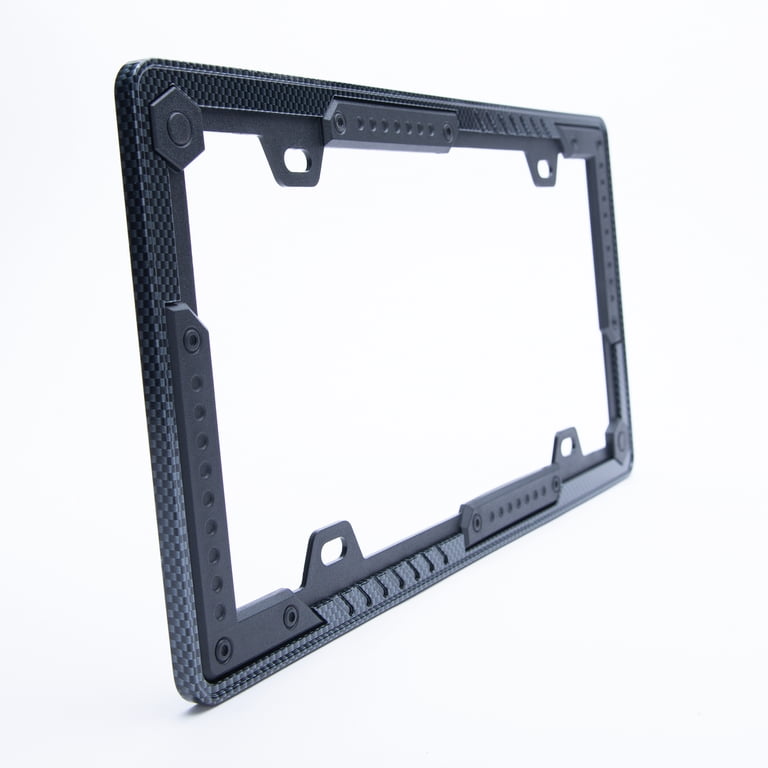 Auto Drive Aluminum Carbon Fiber Tactical License Plate Frame photo 6