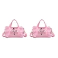 thumbnail image 1 of relayinert Tonneaux Sac à Dos Tendance et Résistant aux Rayures Articles Sûrs Durables Vêtements Chaussures Robe Sac à Main Rose long Fil 2Set, 1 of 6