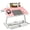pink color, variant on Large Adjustable Height Folding Laptop Desk with Pen Holder, Portable Bed Table for Sofa Bed Floor Working Reading