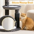 thumbnail image 5 of HITTITE Modern Cat Tree Tower with Scratching Post, 46 Inches Tall Cat Towers with Woven Cat Nests and Cave, Removable Cushions and Massage Brush for Indoor Cats Large Adult., 5 of 7