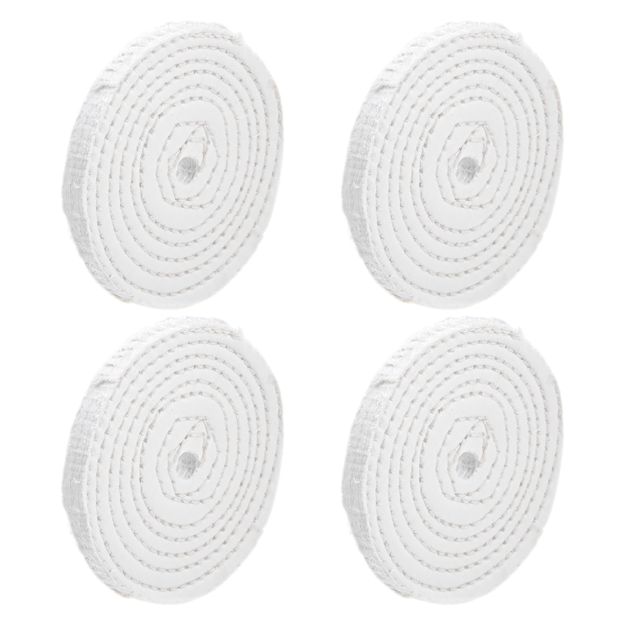 Uxcell 4Inch Buffing Polishing Pad Wheel Cotton for Manifold Aluminum