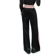 thumbnail image 3 of Txlixc Pantalones de terciopelo de piernas anchas para mujeres, pantalones elásticos casuales de cintura alta y ancha Txlixc  moda, 3 of 4
