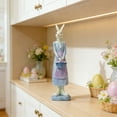 thumbnail image 6 of Easter Bunny Figurine, Elegant Bunny Statue for Indoor Outdoor Home Decor, Garden Patio, Spring Holiday Tabletop Decoration - Style B, 6 of 6