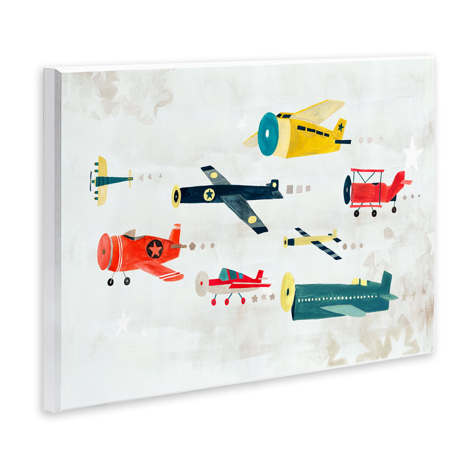 Stupell Industries Various Vintage Airplanes Transportation Painting Unframed Art Print Wall Art, 15 x 10