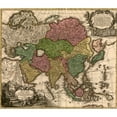 thumbnail image 2 of 1724 Map Of Asia And Islands Of The East Indies. Central And Western Asia Are Occupied By Tatars. History, 2 of 2