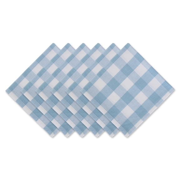 Light Blue Buffalo Check Napkin (Set of 6)