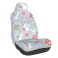 thumbnail image 1 of Wukai Bunny cartoon with easter Full Set Car Seat Covers with Soft Padding Universal Auto Front Seats Protector and Cushion Mat, 1 of 5