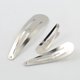 thumbnail image 4 of Pinzas para el pelo Los clips de pelo de las horquillas del metal de la astilla 10pcs agarran el diseño 7cm de la gota del agua del barrette Los 7cm Magideal Pinzas para el pelo, 4 of 7