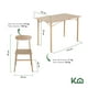 thumbnail image 5 of Juego De Comedor 4 Sillas Mesa Estructura Metalica y Tablero MDF Kingshouse beige G, 5 of 7