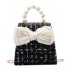 thumbnail image 1 of ColoMX Bolso de un solo hombro de los niños Moda Pearl Bowknot Crossbody Bag Monedero, 1 of 7
