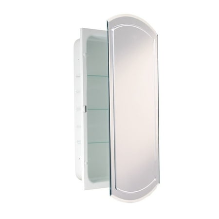 Headwest Inc Headwest Beveled V-Groove Recessed Medicine Cabinet - White - 16 X 30