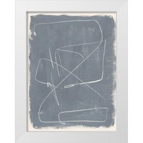 Barnes, Victoria 19x24 White Modern Wood Framed Museum Art Print Titled - Kinetic Imprint III