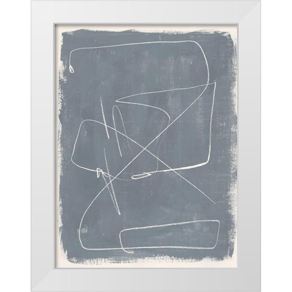 Barnes, Victoria 19x24 White Modern Wood Framed Museum Art Print Titled - Kinetic Imprint III