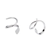 ZETSHION Ear Climber Crawler Cuff Earrings Sterling Silver Cartilage Studs for Women Girls