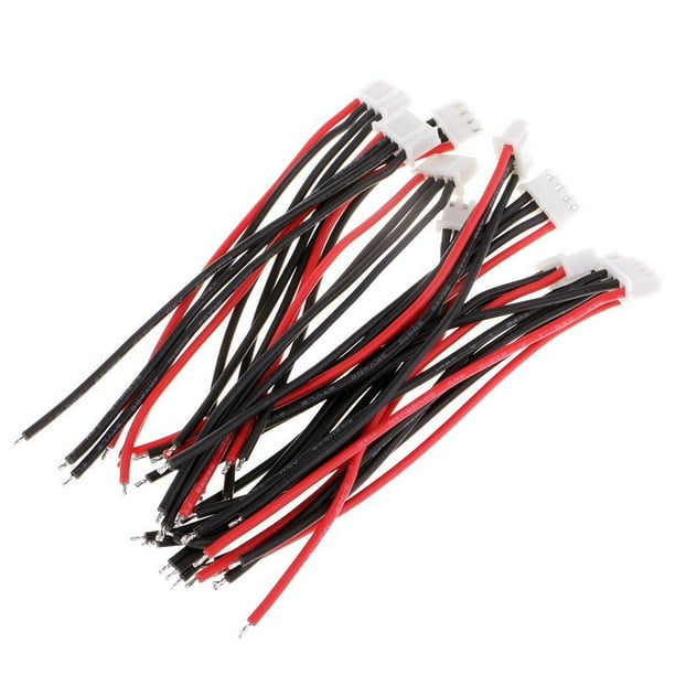 Adaptador De De Silicona Piezas 10 Unidades Cable De Adaptador De De JST-XH 1S 2S 3S 4S Piezas Hugo Equilibre el cable del cargador