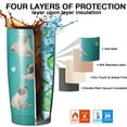 thumbnail image 4 of Dog Design Tumbler Stainless Steel Insulated Travel Coffee Cups with Lid and Straw,Ideal Memorial Gift for Dog Dad/Mom,20oz, 4 of 6
