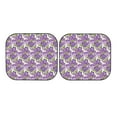 thumbnail image 7 of Fotbe Violets Flowers 2-Piece Car Windshield Sun Shade | Sun Blocker for Car Windshield | Foldable Automotive Interior Accessories for Sun Protection-Large, 7 of 7
