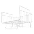 thumbnail image 2 of Cesta de almacenamiento debajo del estante, cesta de alambre de metal colgante debajo del gabinete, organizador de cesta de alambre, 2 of 7