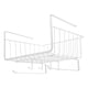 thumbnail image 2 of Cesta de almacenamiento debajo del estante, cesta de alambre de metal colgante debajo del gabinete, organizador de cesta de alambre, 2 of 7
