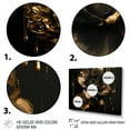 thumbnail image 3 of Designart Black And Gold Daffodil Design II Canvas Wall Art, 3 of 5