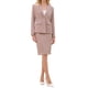 thumbnail image 1 of Conjunto de falda de 2 piezas INSPIRE CHIC para mujer 2025 Blazers de trabajo y faldas lápiz M Rosa, 1 of 5
