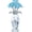 Blue, variant on ABCISI 5.7" Crystal Rose Figurine with Vase, Glass Flowers Bouquet Collectible for Home Decor, Hand-Polished Everlasting Rose Centerpiece, Romantic Gifts for Wife Mom Women (Pink)