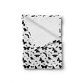 thumbnail image 2 of Butterfly Soft Flannel Fleece Blanket, Abstract Monochrome Bug Design Ornamental Illustration Moths and Butterflies, Cozy Plush for Indoor and Outdoor Use, 70" x 90", White and Black, by Ambesonne, 2 of 6