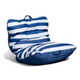 thumbnail image 3 of Big Joe Roma Float No Inflation Needed Pool Float with Drink Holder, Americana Nautical Stripe Double Sided Mesh, Quick Draining Fabric, 3 feet, 3 of 9