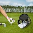 thumbnail image 2 of Portable Large-Capacity Golf Ball Storage Bag with Stable Balance Base Zipper Closure Ergonomic Handle for Golfers Training Outdoor Sports Golf Ball Bags,Green, 2 of 4