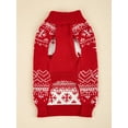 thumbnail image 4 of PETSIN Red Warm Winter Pet Sweater For Cats And Dogs, 4 of 5
