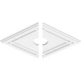 thumbnail image 2 of 22"W x 14 5/8"H x 3"ID x 7 3/4"C x 1"P Diamond Architectural Grade PVC Contemporary Ceiling Medallion, Two Piece, 2 of 4