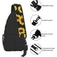 thumbnail image 3 of Unisex Lightweight Adjustable Strap Sling Bag, Sunflower, 3 of 7
