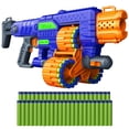 thumbnail image 1 of Blaster Motorizado Dart Zone Savage Spin Triple-Drum Serie Commando Azul y Naranja, 1 of 6