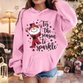 thumbnail image 2 of WhouRiu Girls Letter Graphic Pullover Hoodies Kids Autumn Casual Hooded Sweatshirts With Pockets, 2 of 4