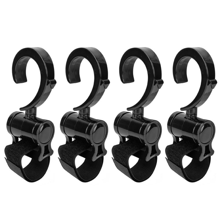 4 Pcs Baby Stroller Universal Hooks for Hanging Bags and Shopping