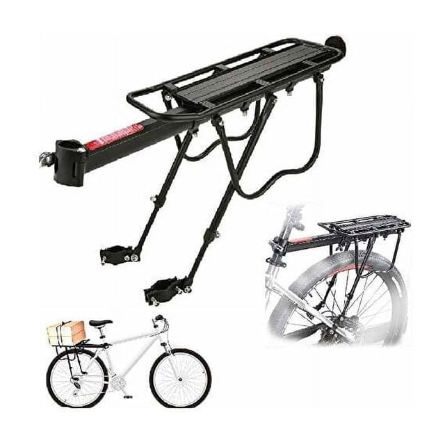 Adjustable Bike Rack For Road Mountain Bicycles, High-strength Aluminum Alloy Durable Alloy Steel Construction, Side Protecting Frame Ensures Cargo Security