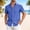 Navy, variant on COSFO Summer Mens Casual Button Down Shirts Striped Short Sleeve Shirt Vacation Beach Classic Fit Collared Mens Shirts 2xl