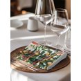 thumbnail image 6 of Beige Snowman Christmas Cloth Napkins Set of 8 Reusable Dinner Napkins, Xmas Tree Snowflake Winter Rustic Cocktail Napkin Washable Table Napkins for Wedding/Holiday Party/Baby Shower 20"x20", 6 of 7
