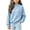 Light Blue, variant on TGSLY Girls' Waffle Mock Neck Tops Lightweight Soft Raglan Long Sleeve Pullovers Loose Casual Solid Color Fall Layering Blouses 5-6 Years