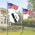 thumbnail image 2 of imerelez Flag Pole Kit for Outside House in Ground, 20FT Sectional Aluminum Extra Thick Flagpole, 5x3 US Flag, Heavy Duty Black Flag Poles Kit for Yard, 2 of 8