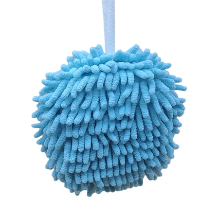 Lot De 2 Essuie-mains En Chenille - 25x25 Cm - Avec Cordon De Suspension - Rouge - Doux Et Absorbant