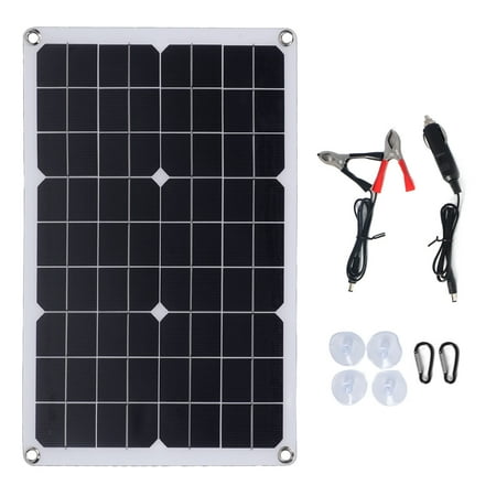 

Solar Panel Flexible Waterproof Battery Charger Charge Board 20W Set Kit for Outdoor