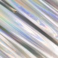 thumbnail image 4 of FabricLA Hologram Metallic Foil Spandex Knit Fabric 4-Way Stretch, 60" Inch Wide | Silver Iridescent, 4 of 7