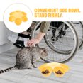 thumbnail image 2 of OULII 2pcs Pet Food Container Plastic Yellow Multi Pet Feeding for Pet Owners, 2 of 6