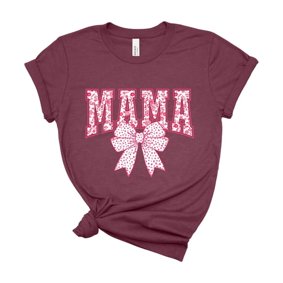Bella Canvas Flower Mama Graphic T-Shirt Birthday Gift for Women Moms