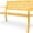 Yellow, variant on 50" Outdoor Bench Metal with Floral Back, Garden Bench Front Porch Bench for Yard Patio Entryway Park Outside, 800lb Capacity - Yellow