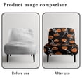 thumbnail image 6 of HELLHERO Halloween Armless Accent Chair Cover with Anti Scratch, Elastic Bottom Stain Protection Washable Slipcover for Living Room, 6 of 8