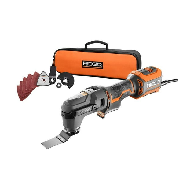 ridgid r28602 jobmax 4 amp corded multi tool with replaceable heads
